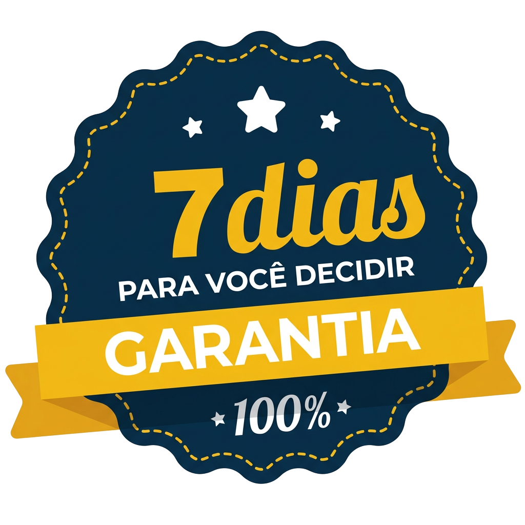 Selo de 7 dias de garantia, 100%